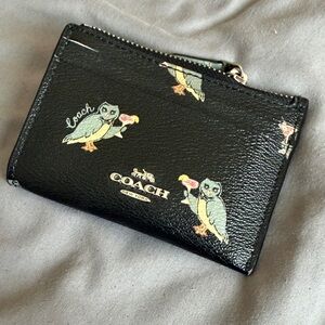 Coach Black Cardholder with Owl Design